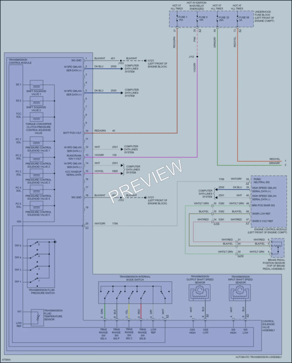 2016 Buick Regal Transmission wiring diagram preview