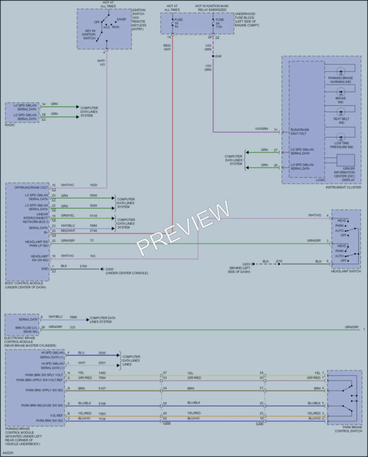 2016 Buick Verano Warning Systems wiring diagram preview