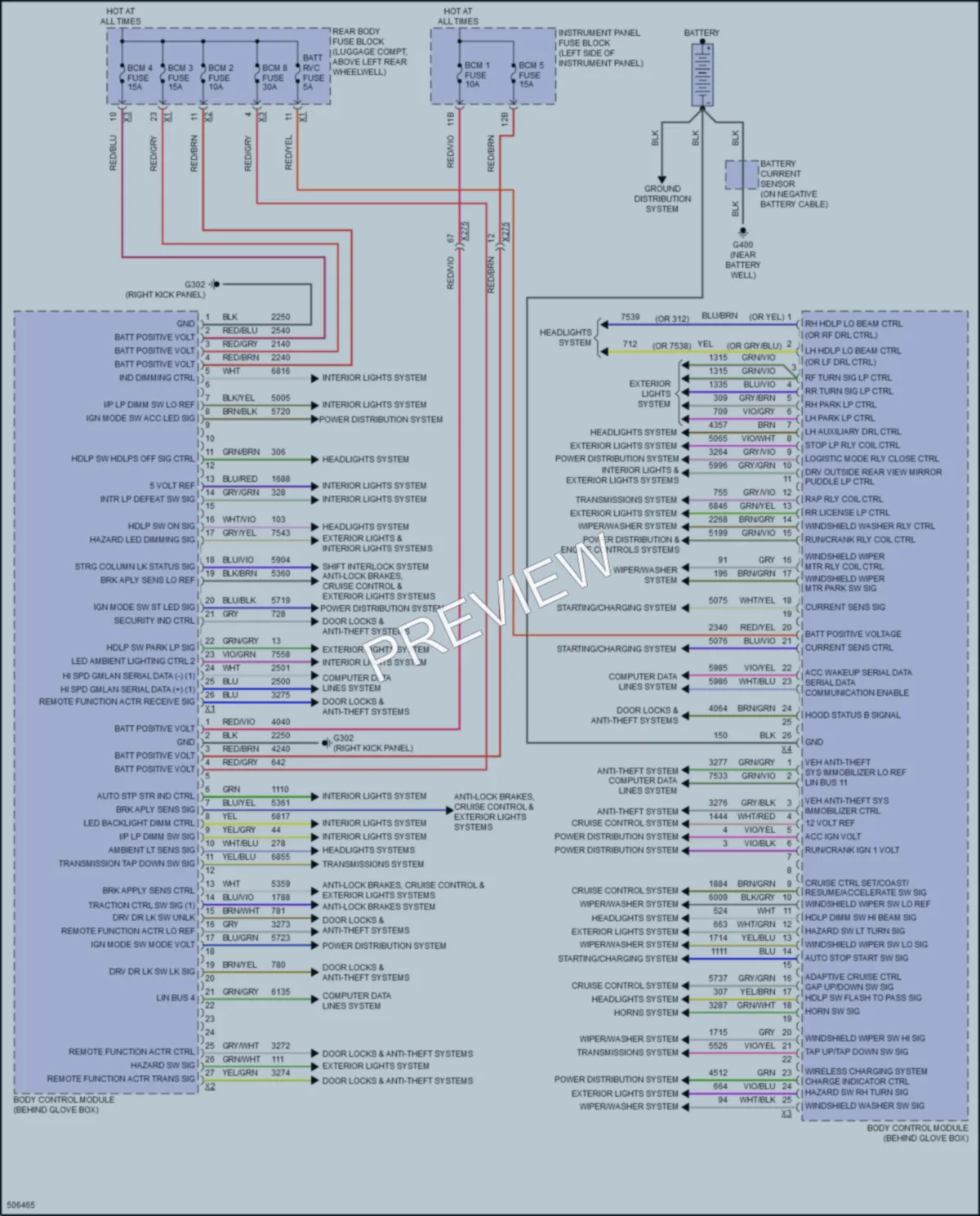 2016 Cadillac ATS Body Control Modules wiring diagram preview