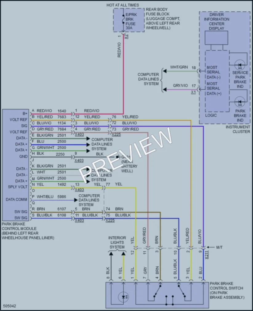 2016 Cadillac ATS Shift Interlock wiring diagram preview