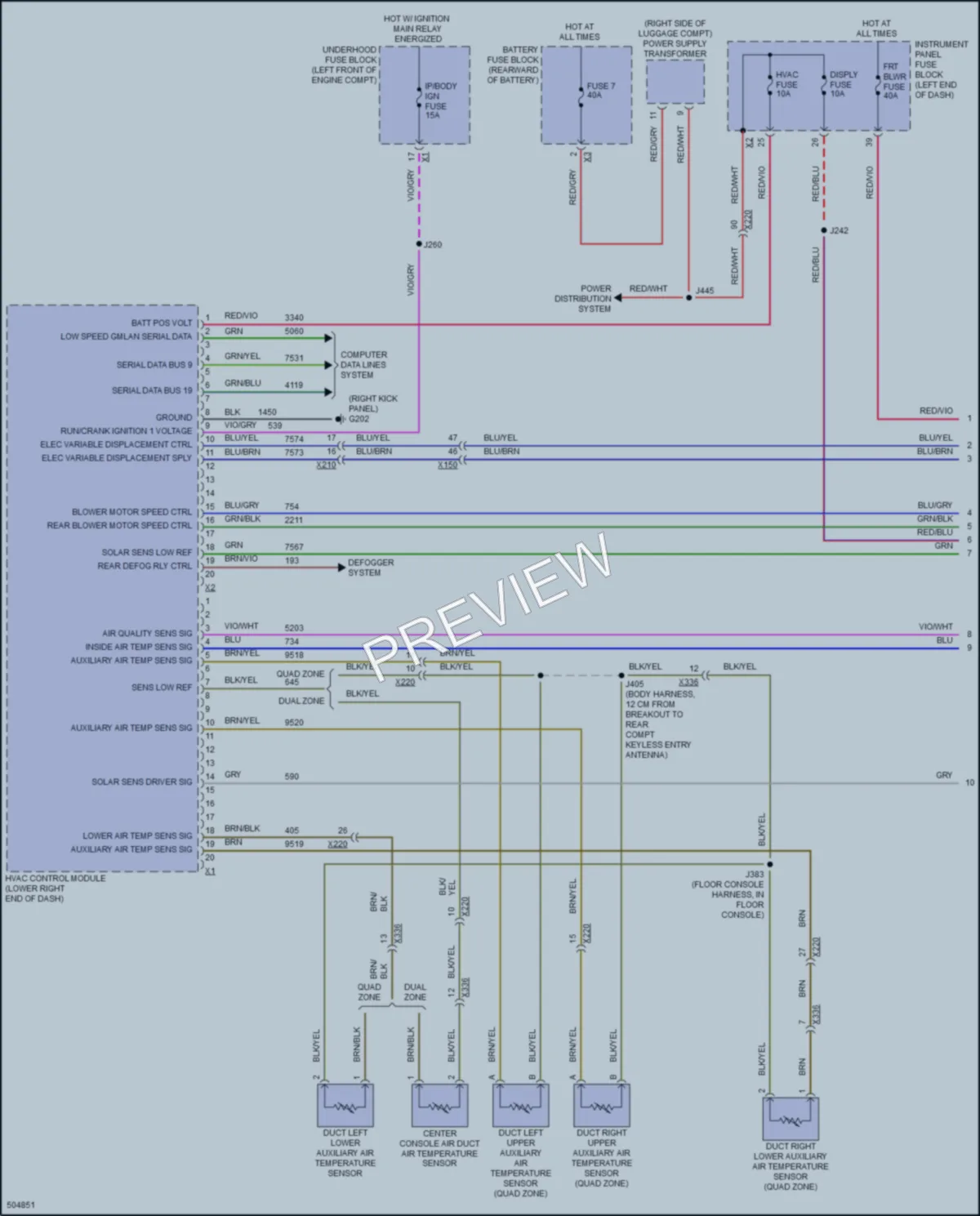 2016 Cadillac CT6 Air Conditioning wiring diagram preview
