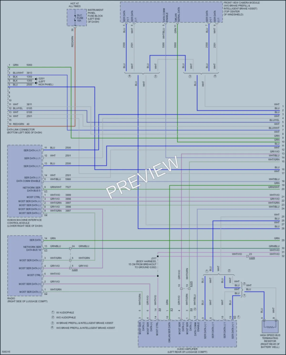 2016 Cadillac CT6 Computer Data Lines wiring diagram preview