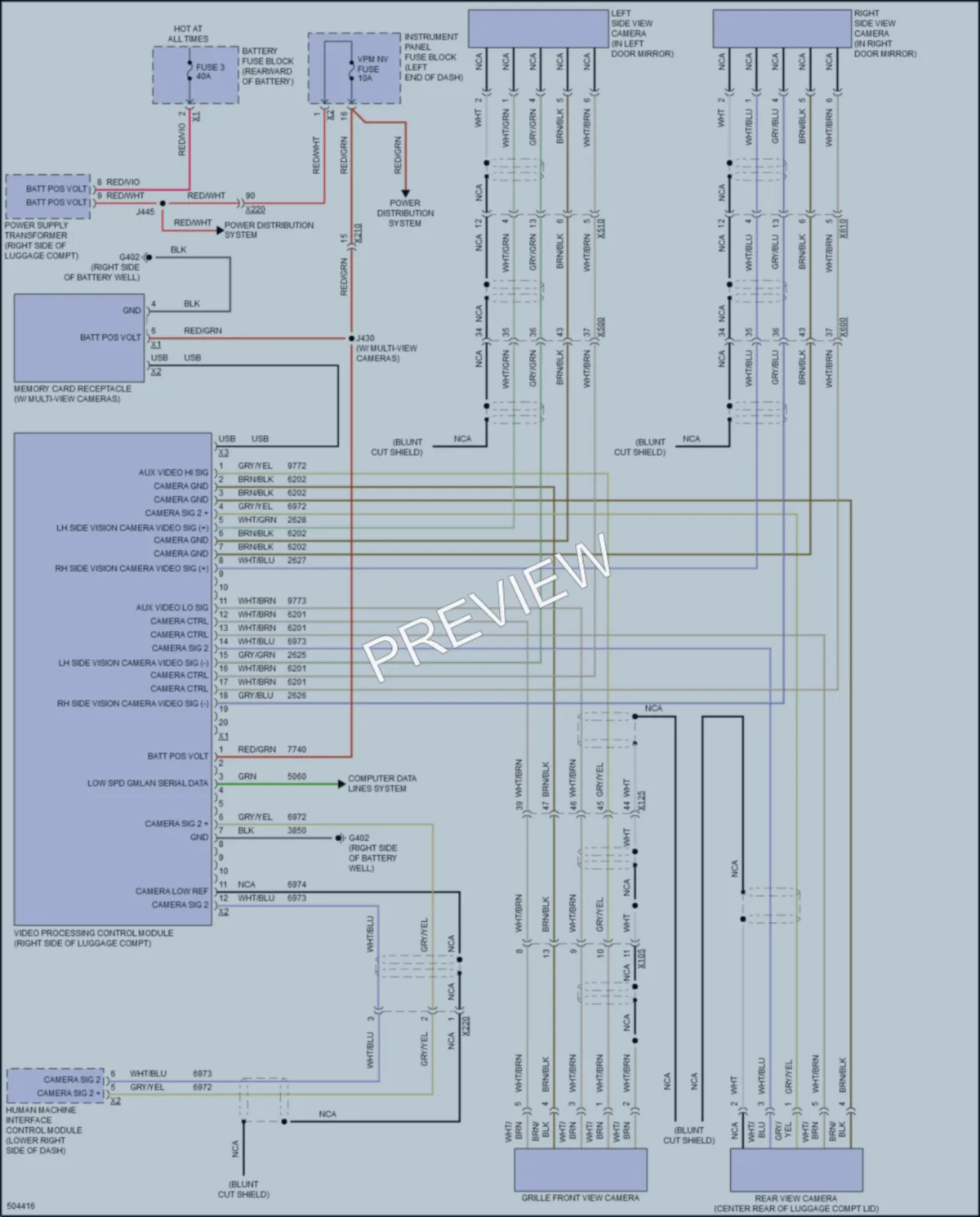 2016 Cadillac CT6 Navigation wiring diagram preview