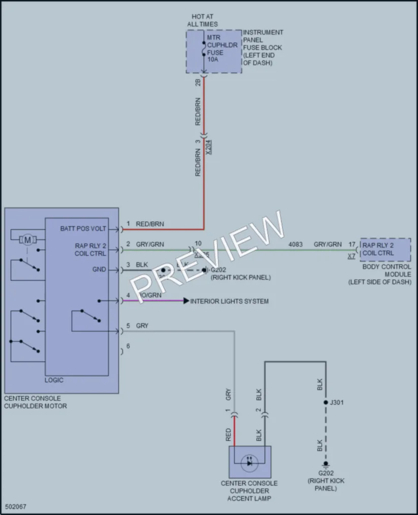 2016 Cadillac CTS Power Seats wiring diagram preview