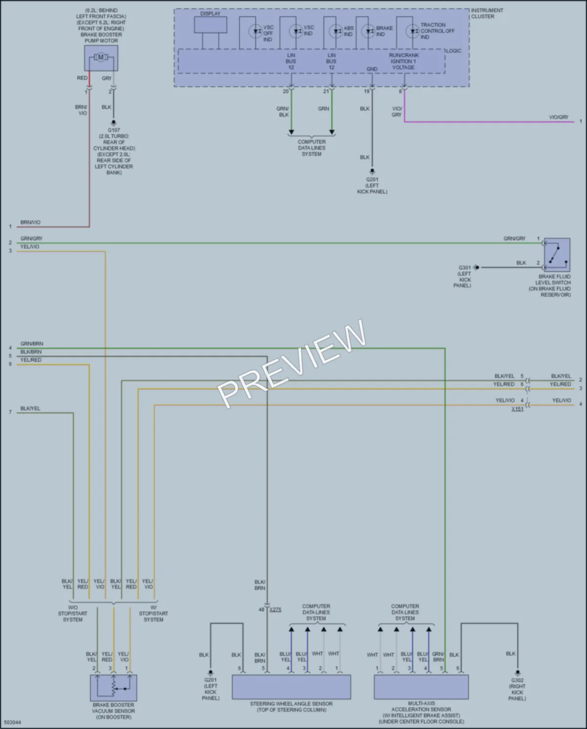 2016 Cadillac CTSV Anti Lock Brakes wiring diagram preview