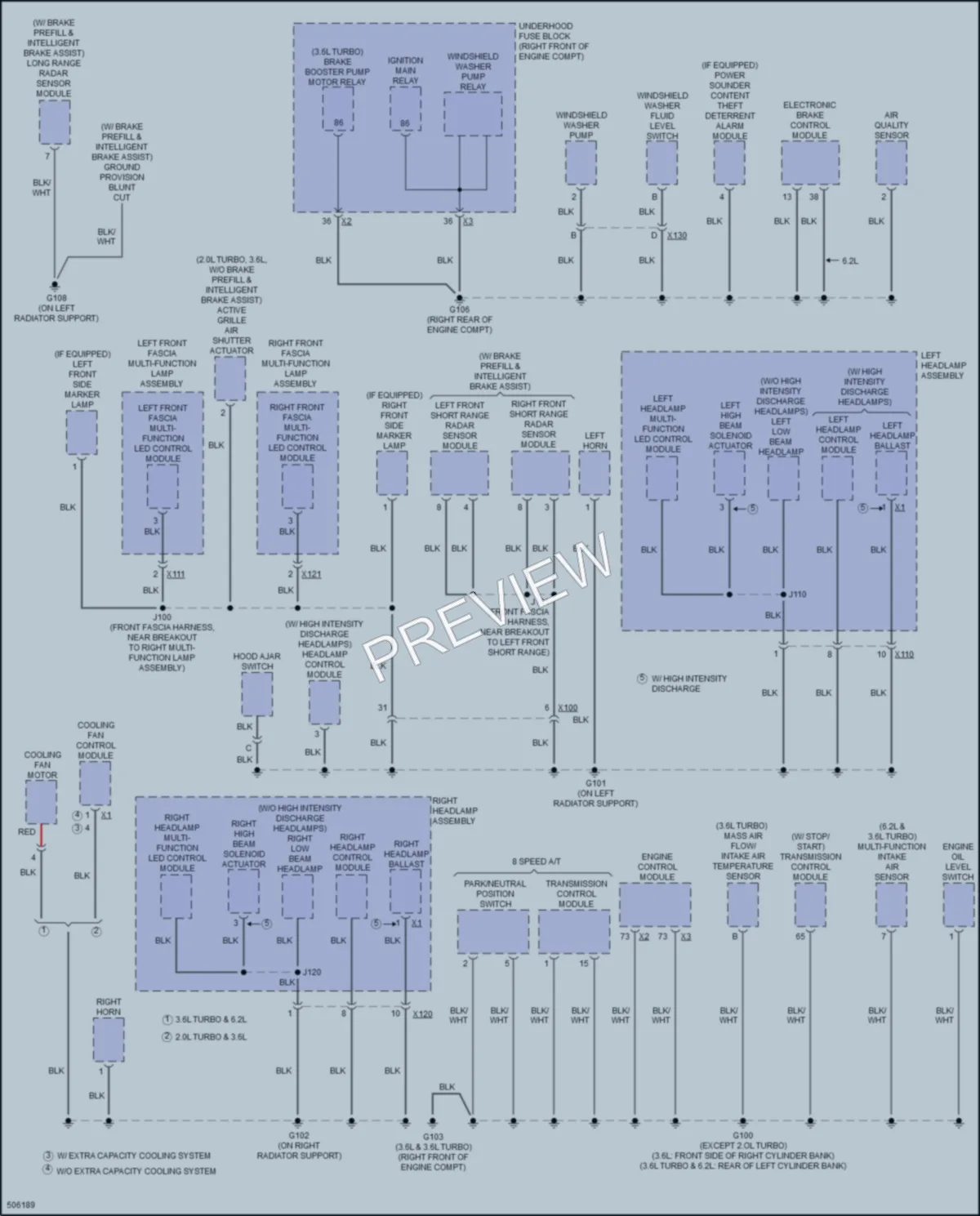 2016 Cadillac CTSV Ground Distribution wiring diagram preview