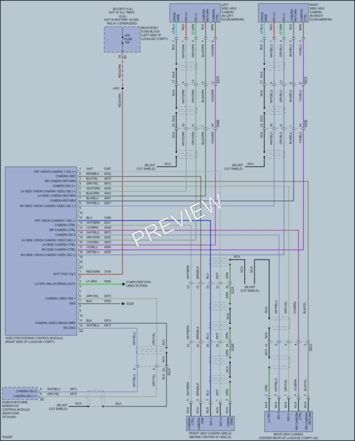 2016 Cadillac CTSV Navigation wiring diagram preview