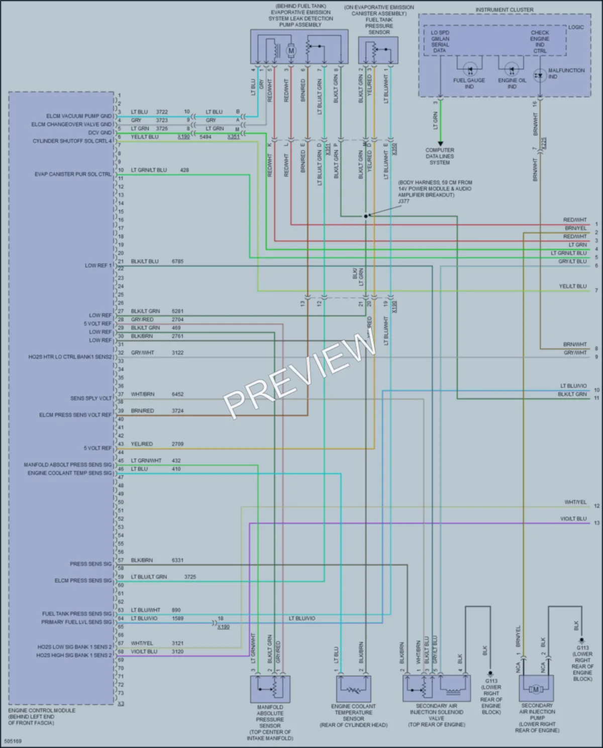 2016 Cadillac ELR Engine Performance wiring diagram preview