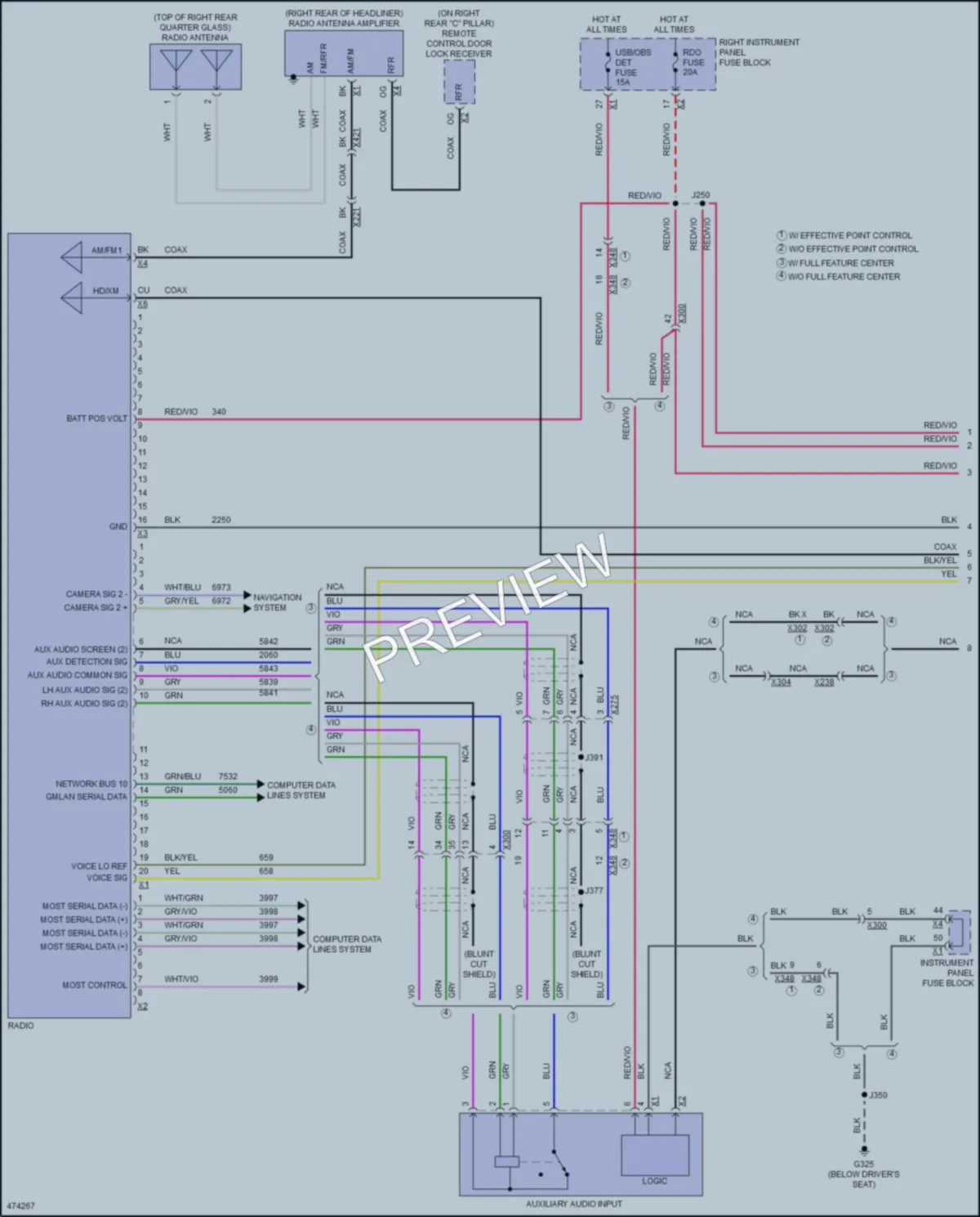 2016 Cadillac Escalade Navigation wiring diagram preview