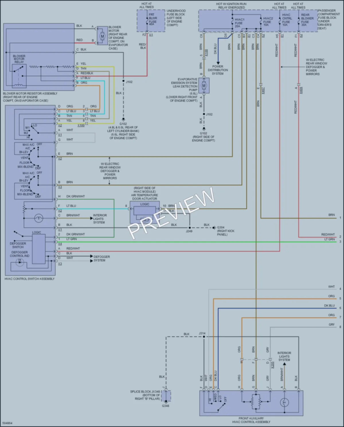 2016 Chevrolet 2500Express Air Conditioning wiring diagram preview