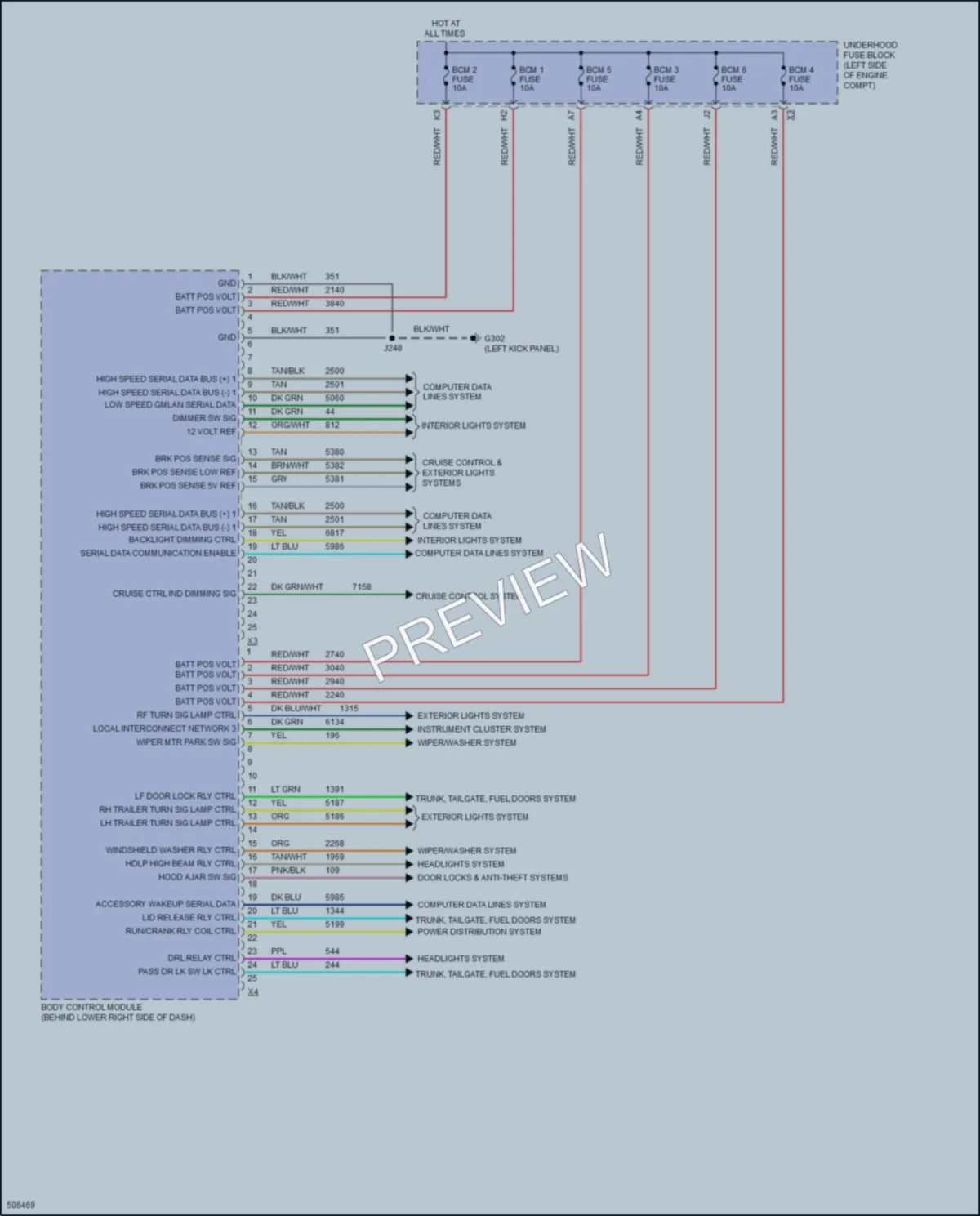 2016 Chevrolet 3500Express Body Control Modules wiring diagram preview