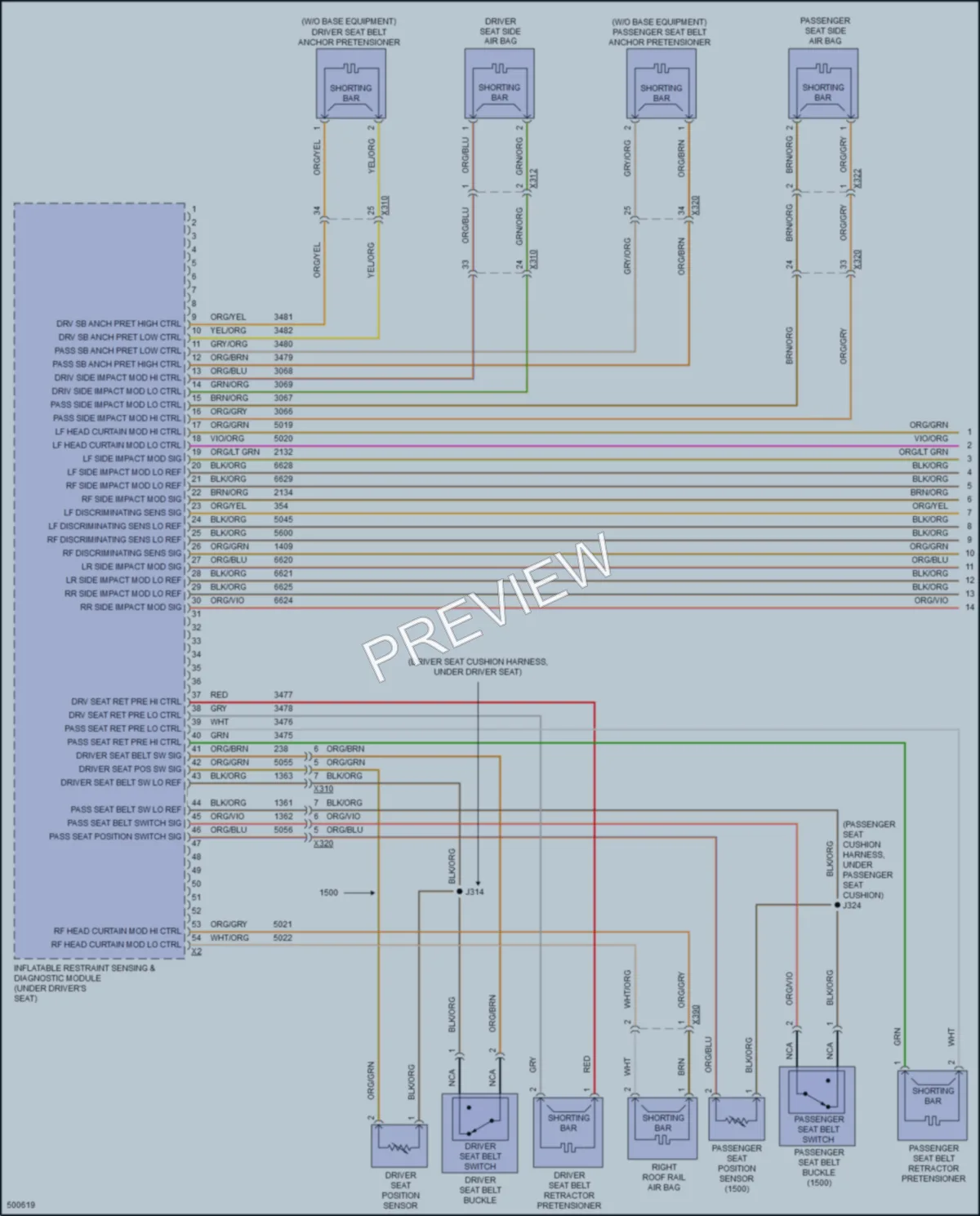 2016 Chevrolet 3500HDSilverado Supplemental Restraints wiring diagram preview