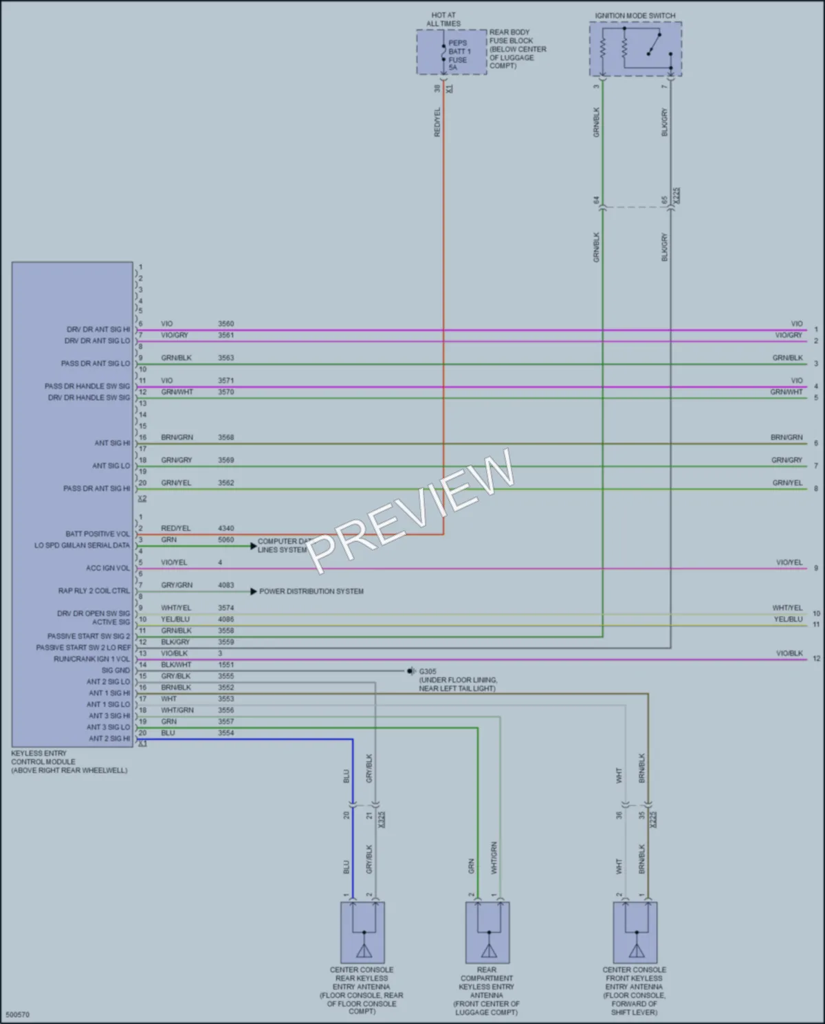 2016 Chevrolet Camaro Anti Theft wiring diagram preview