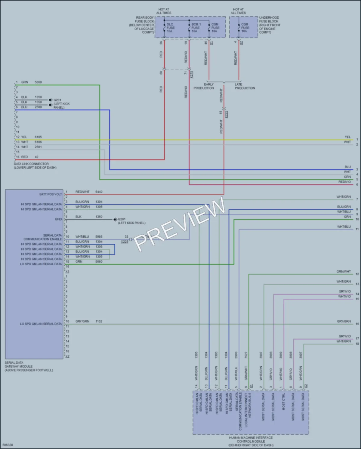 2016 Chevrolet Camaro Computer Data Lines wiring diagram preview