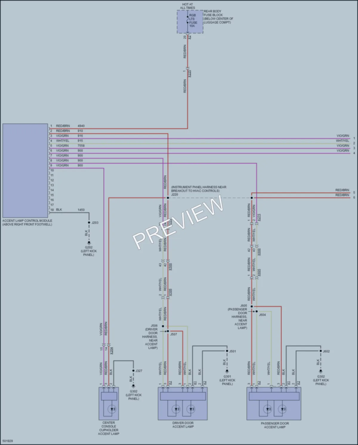 2016 Chevrolet Camaro Interior Lights wiring diagram preview