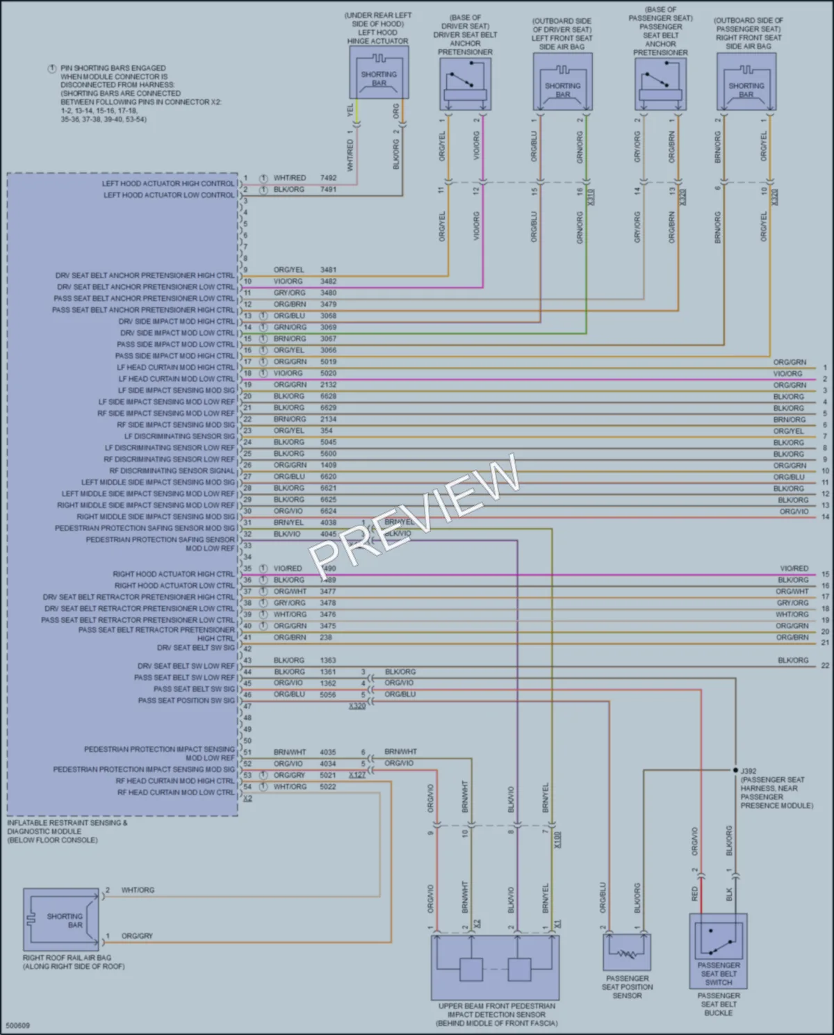 2016 Chevrolet Camaro Supplemental Restraints wiring diagram preview
