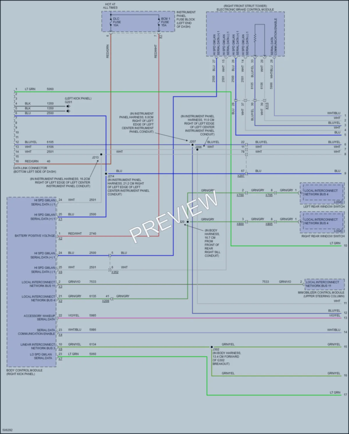 2016 Chevrolet CapricePPV Computer Data Lines wiring diagram preview
