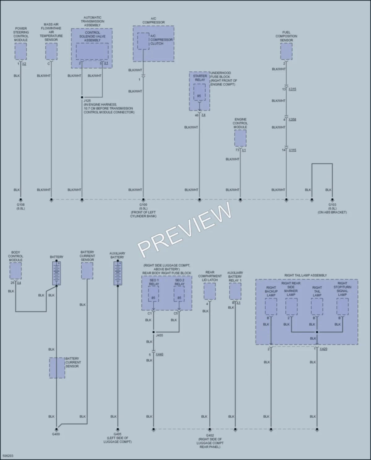 2016 Chevrolet CapricePPV Ground Distribution wiring diagram preview