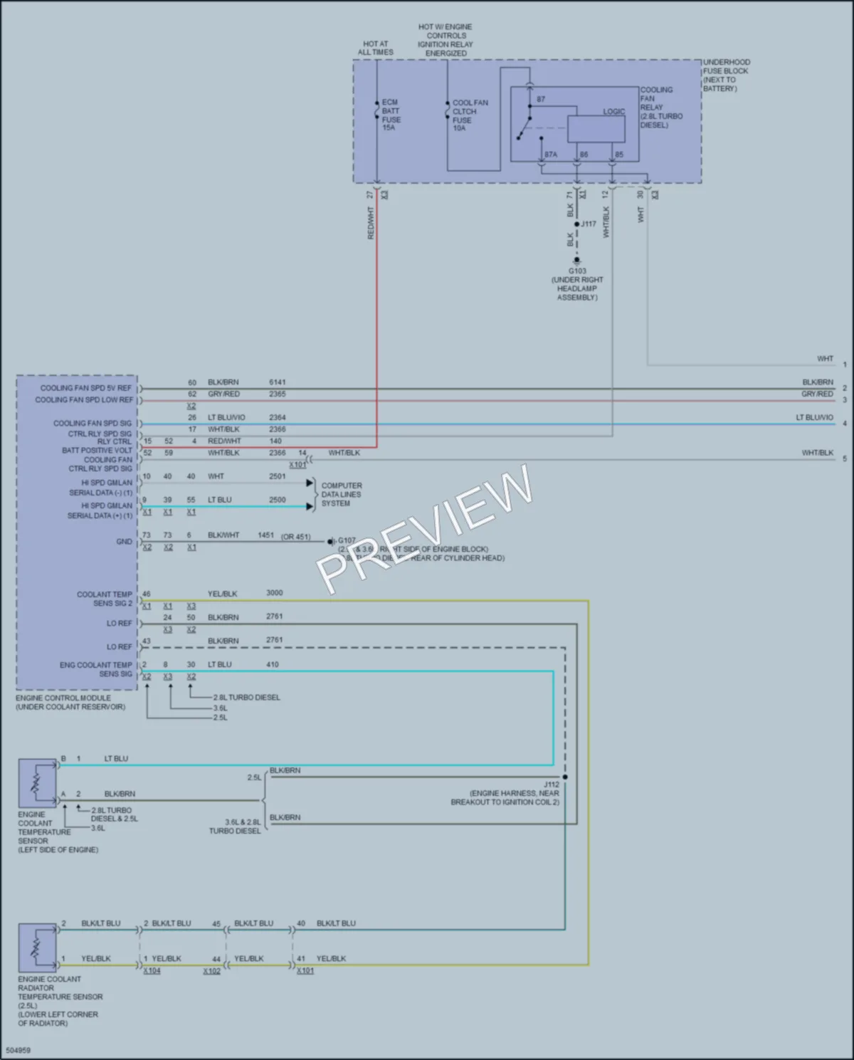 2016 Chevrolet Colorado Cooling Fan wiring diagram preview