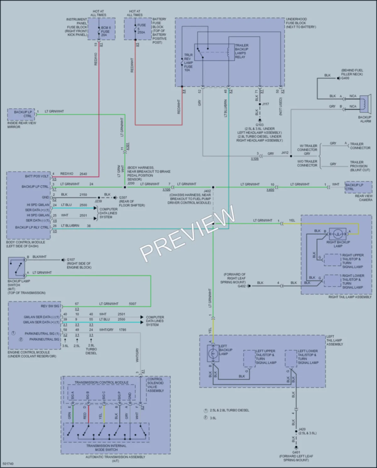 2016 Chevrolet Colorado Exterior Lights wiring diagram preview