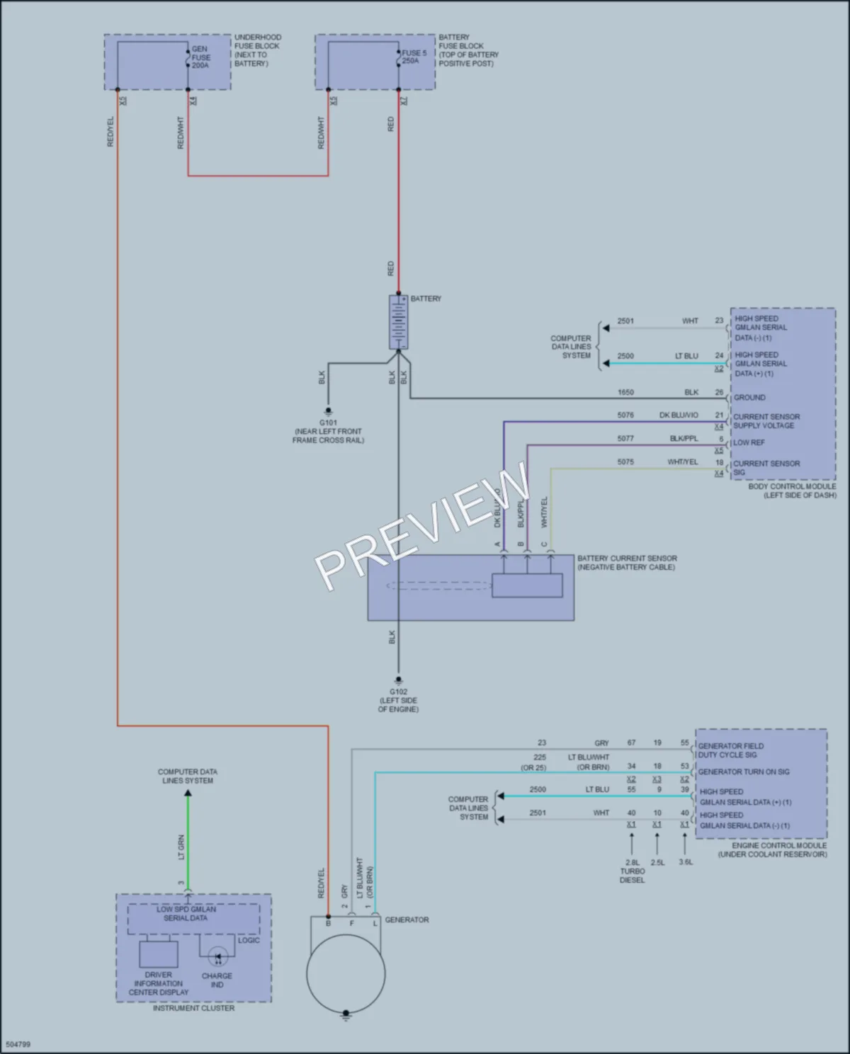 2016 Chevrolet Colorado Starting Charging wiring diagram preview