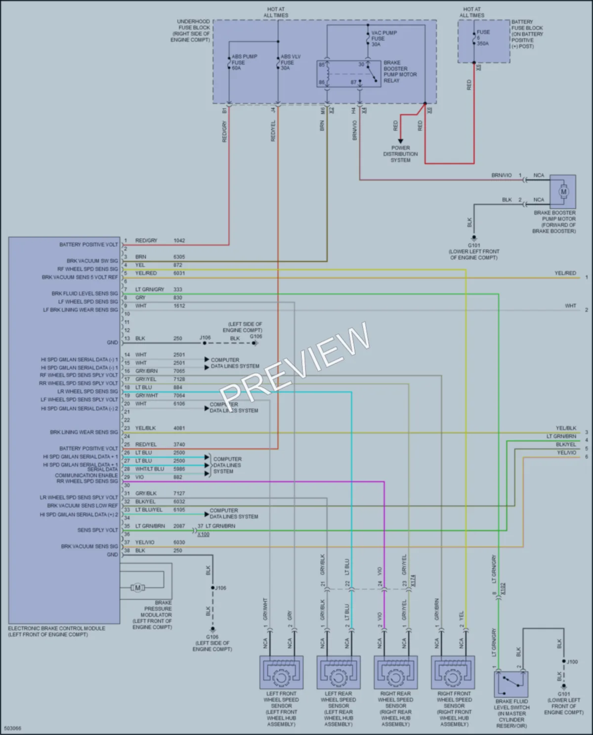 2016 Chevrolet CorvetteZ06 Anti Lock Brakes wiring diagram preview