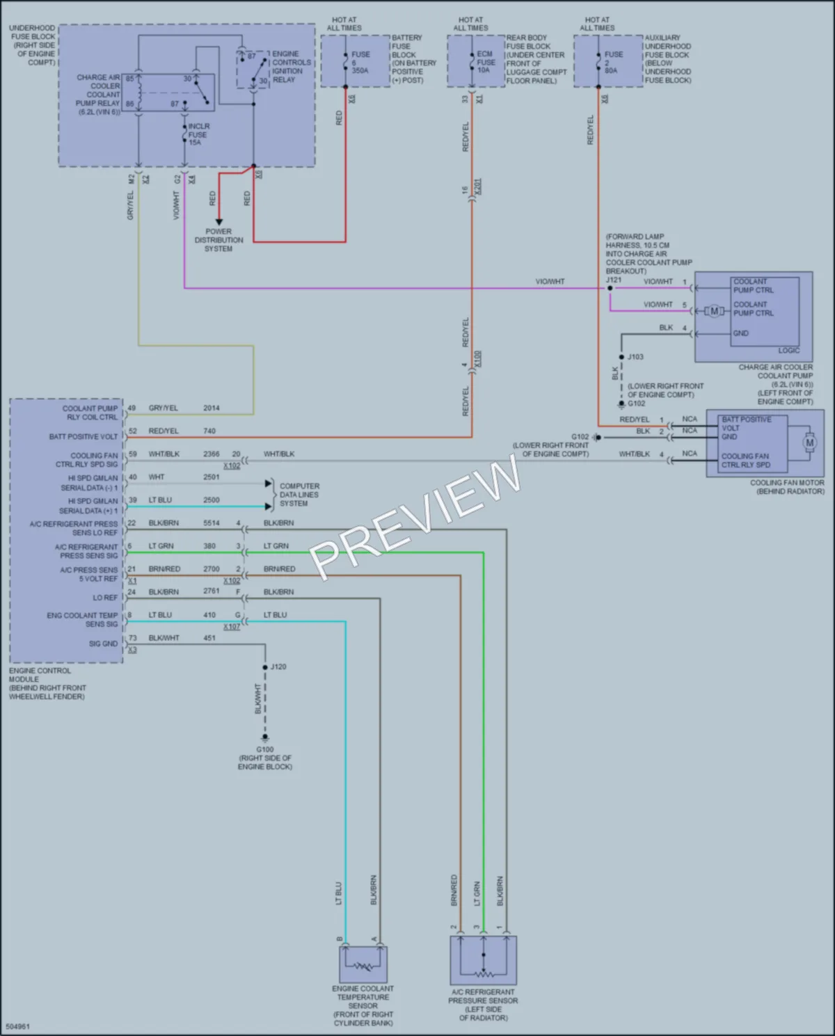 2016 Chevrolet CorvetteZ06 Cooling Fan wiring diagram preview
