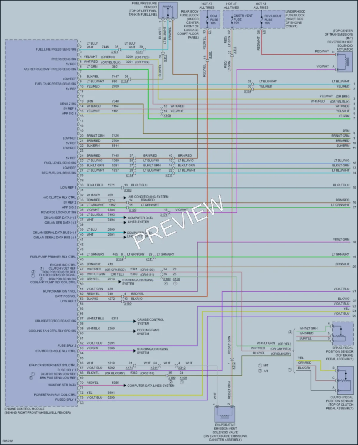 2016 Chevrolet CorvetteZ06 Engine Performance wiring diagram preview
