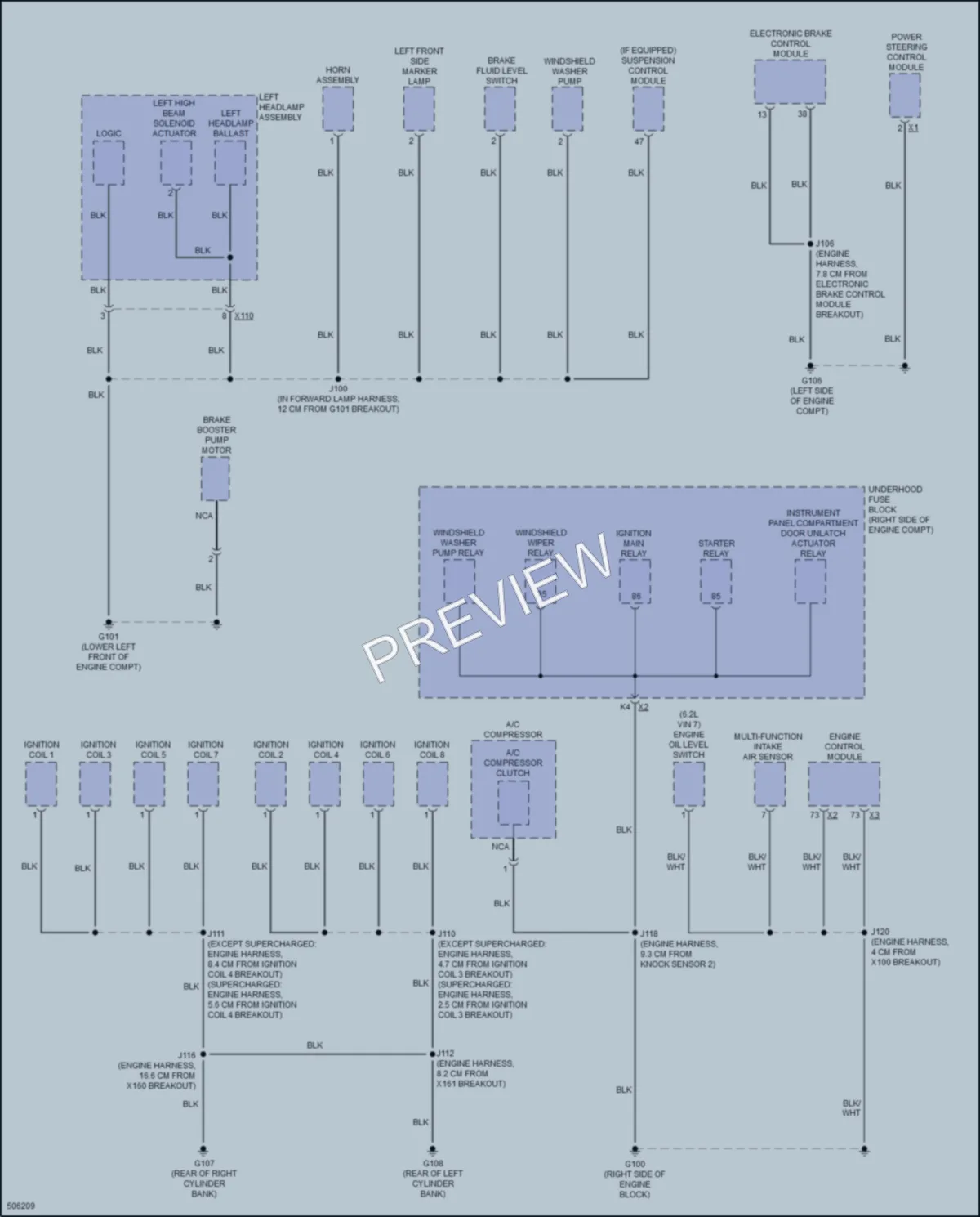 2016 Chevrolet CorvetteZ06 Ground Distribution wiring diagram preview