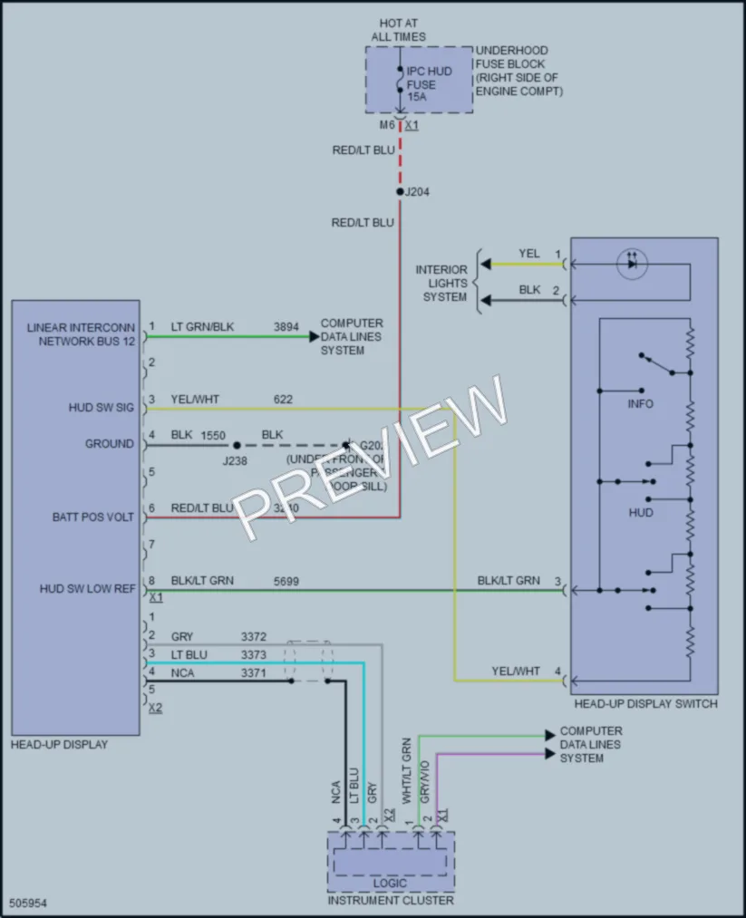 2016 Chevrolet CorvetteZ06 Instrument Cluster wiring diagram preview