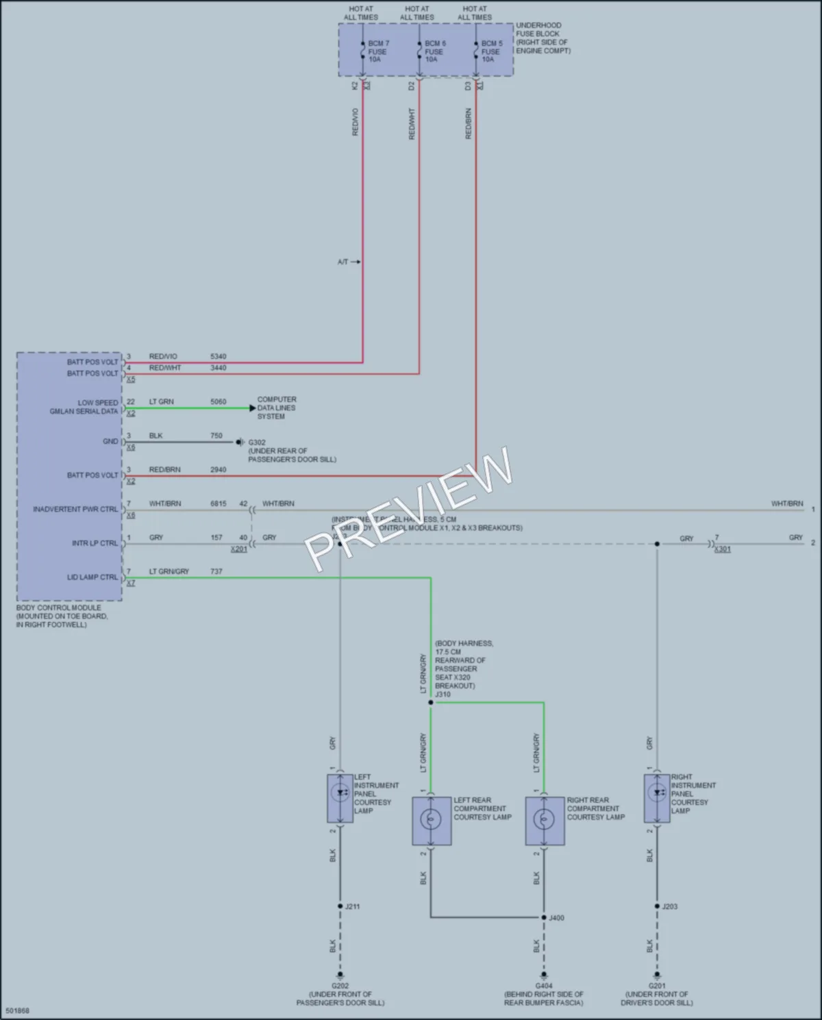 2016 Chevrolet CorvetteZ06 Interior Lights wiring diagram preview