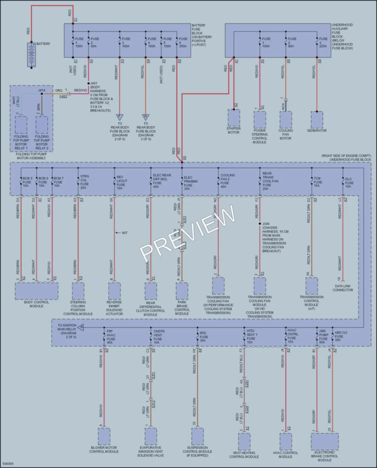2016 Chevrolet CorvetteZ06 Power Distribution wiring diagram preview