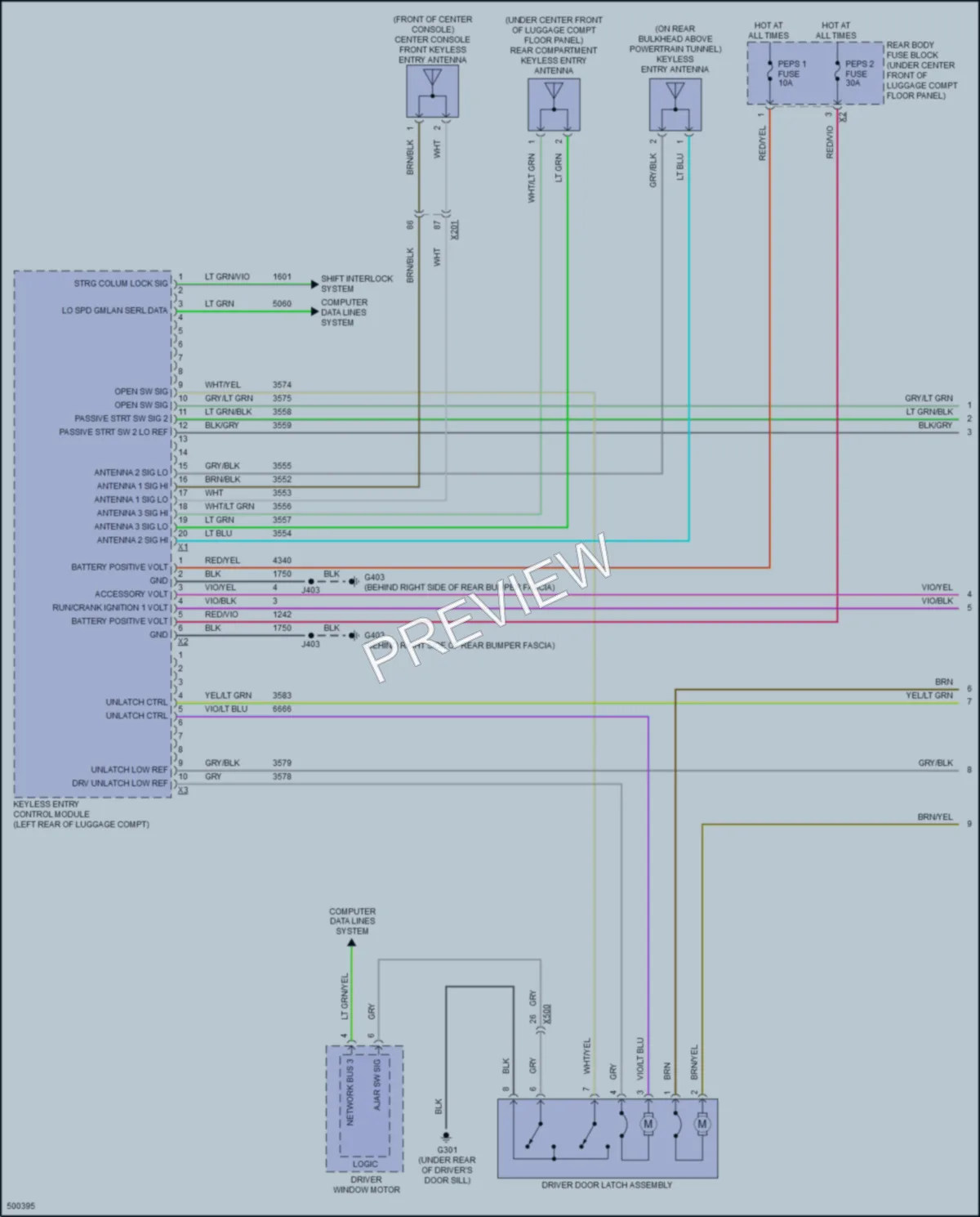 2016 Chevrolet CorvetteZ06 Power Door Locks wiring diagram preview