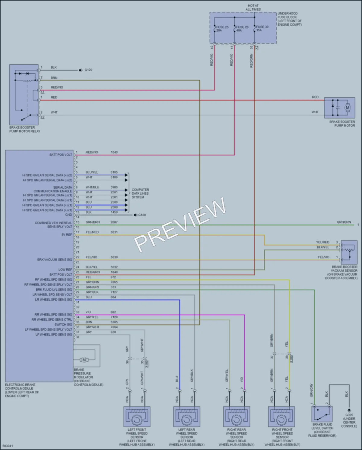 2016 Chevrolet Cruze Anti Lock Brakes wiring diagram preview