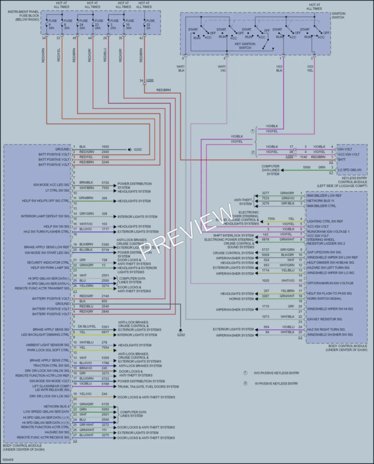 2016 Chevrolet Cruze Body Control Modules wiring diagram preview