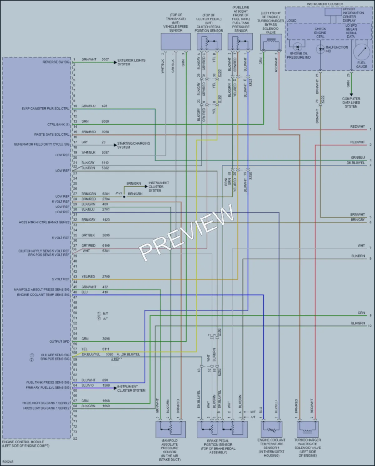 2016 Chevrolet Cruze Engine Performance wiring diagram preview