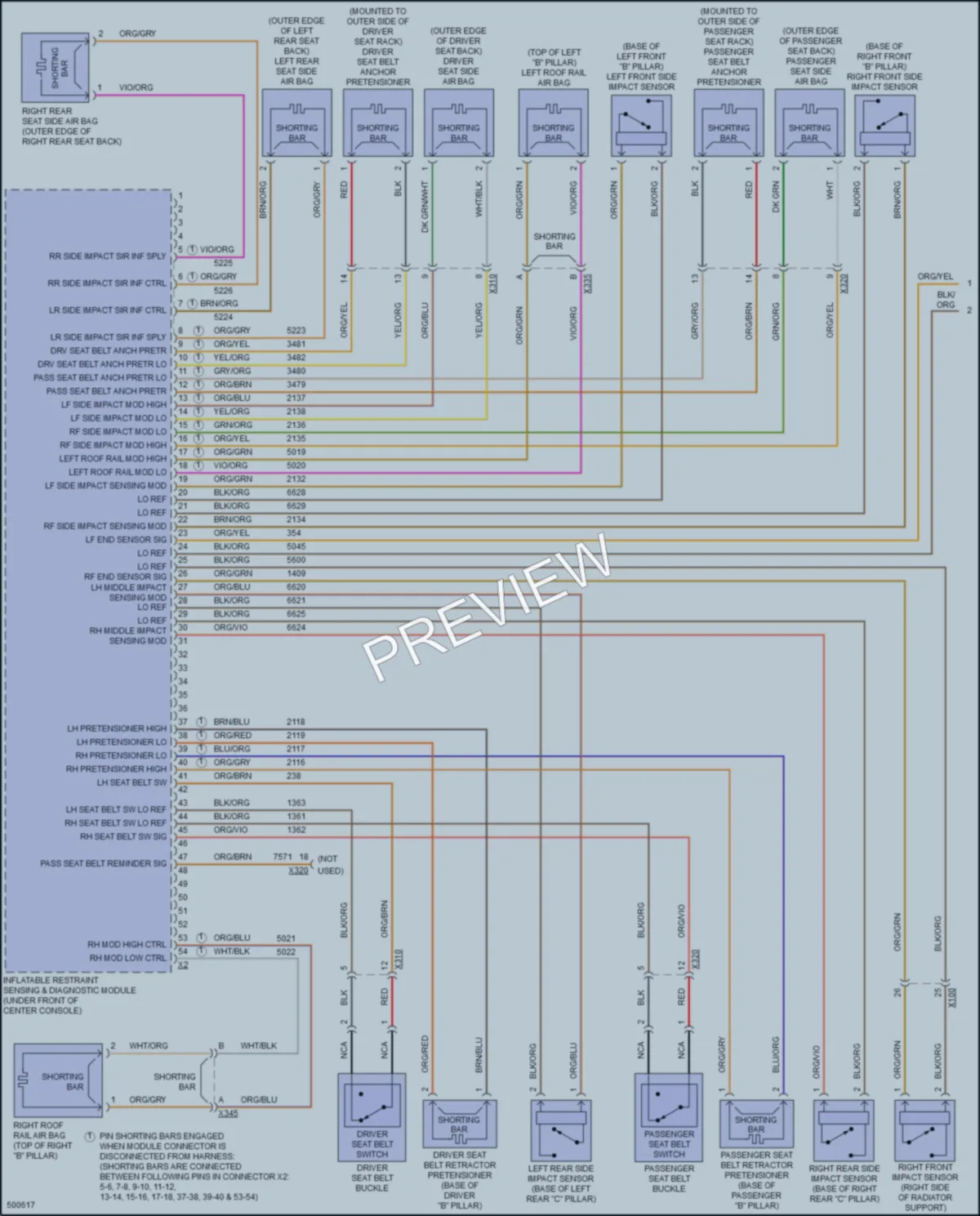 2016 Chevrolet Cruze Supplemental Restraints wiring diagram preview