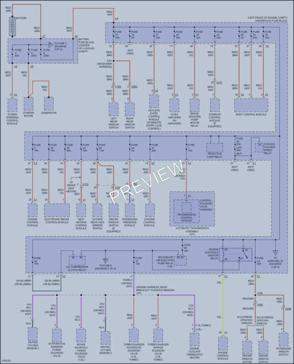 2016 Chevrolet CruzeLimited Power Distribution wiring diagram preview