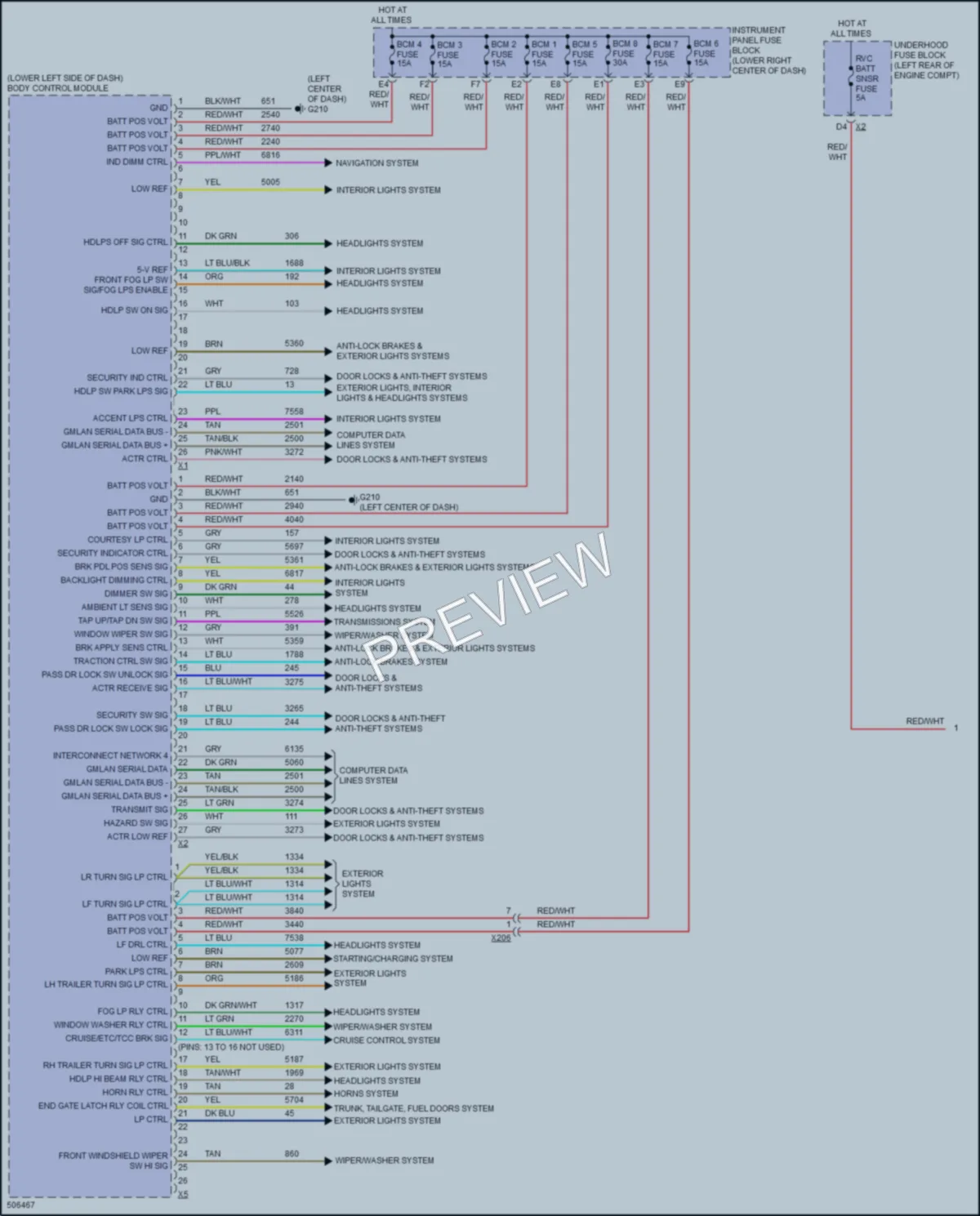 2016 Chevrolet Equinox Body Control Modules wiring diagram preview