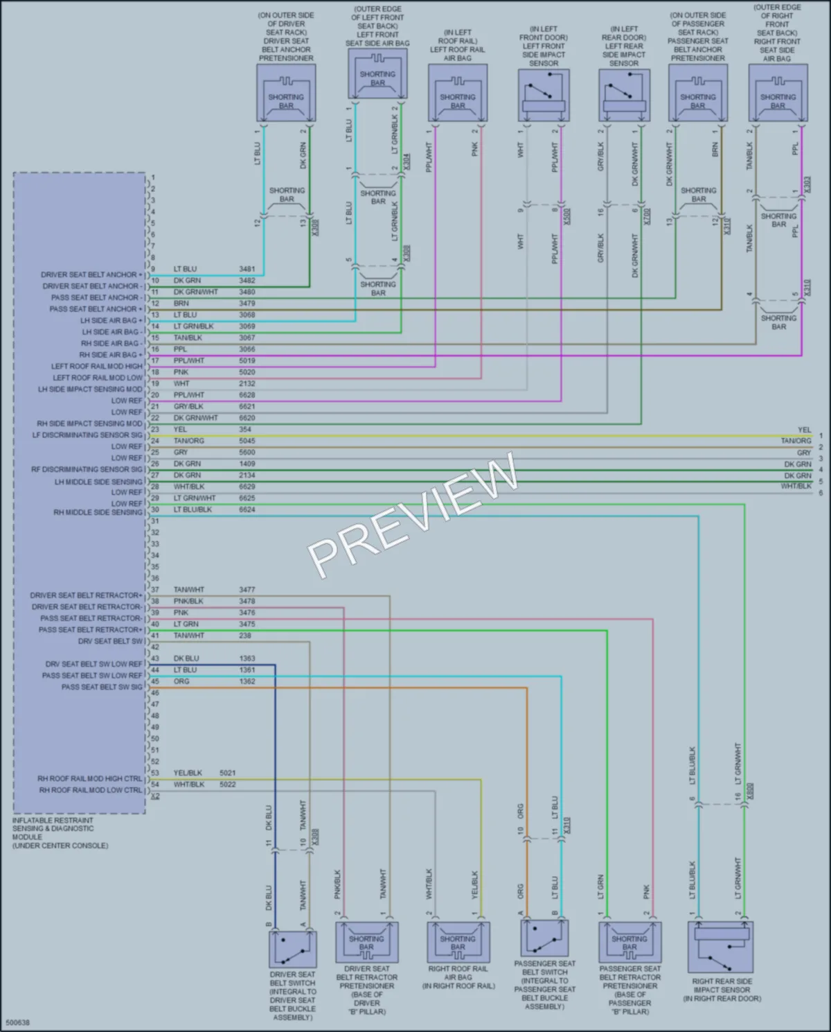 2016 Chevrolet Equinox Supplemental Restraints wiring diagram preview
