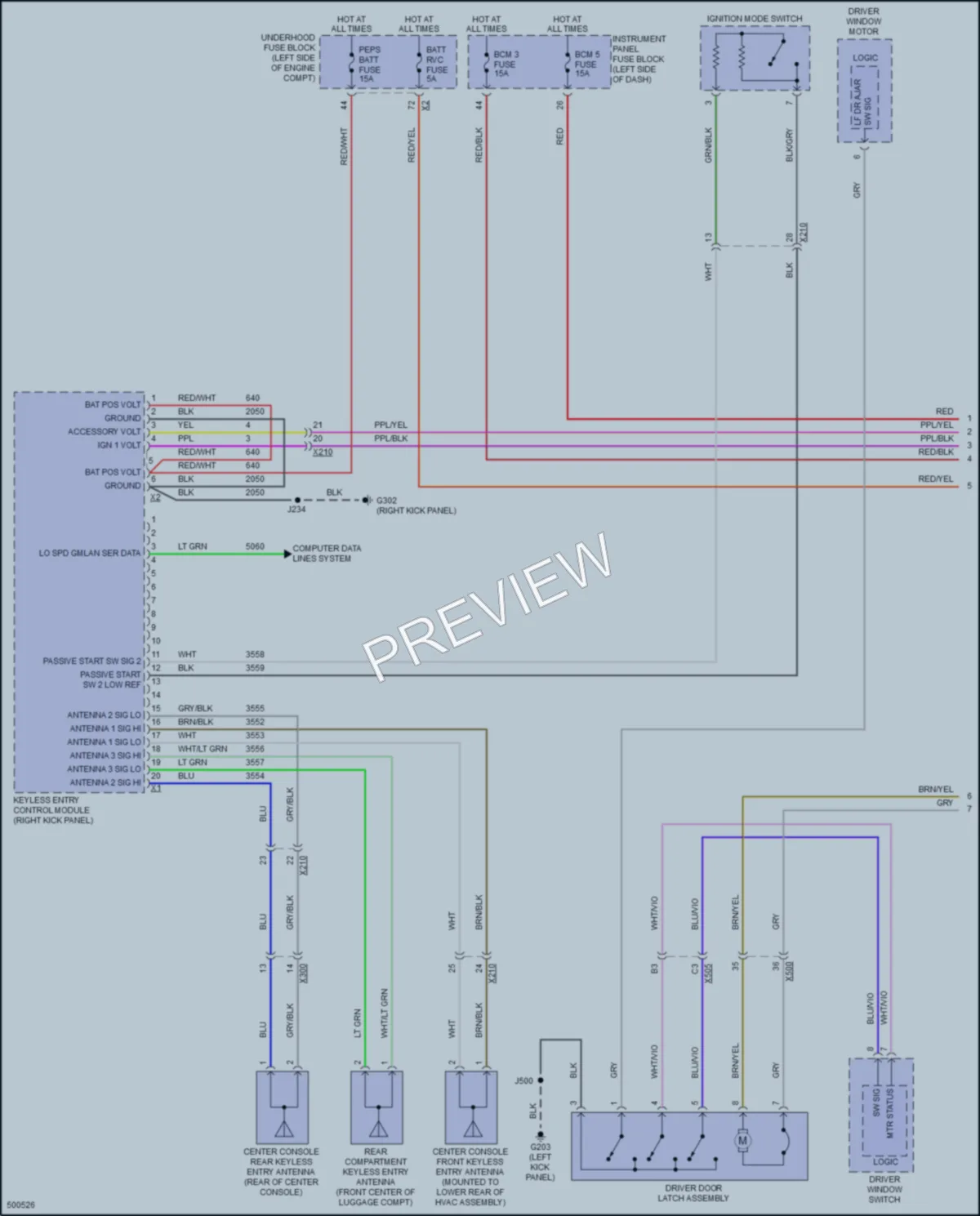 2016 Chevrolet Impala Anti Theft wiring diagram preview