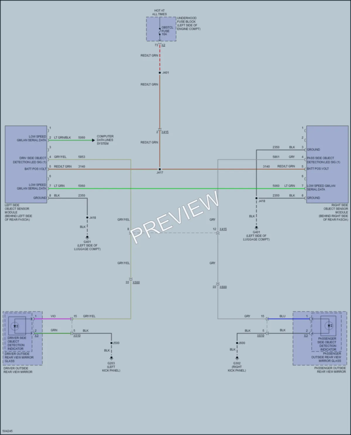 2016 Chevrolet Impala Navigation wiring diagram preview