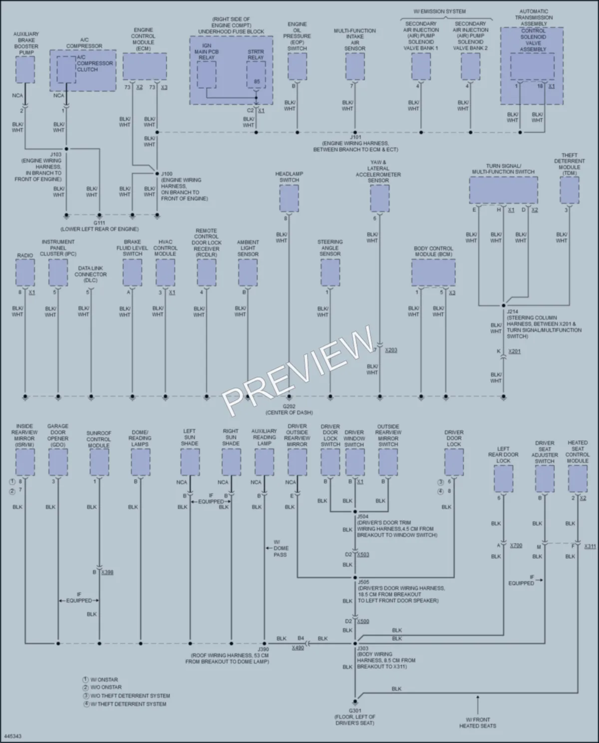 2016 Chevrolet ImpalaLimited Ground Distribution wiring diagram preview