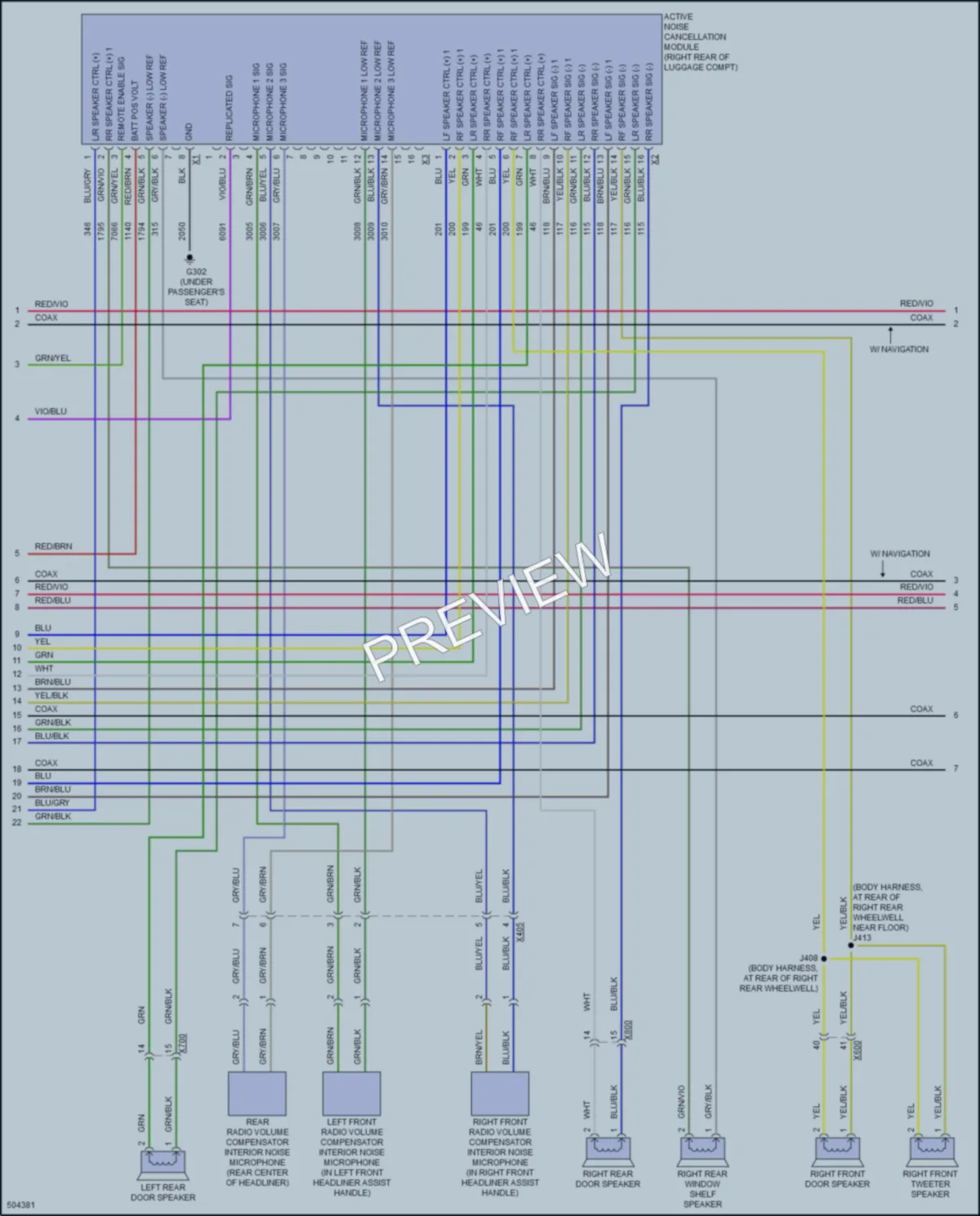 2016 Chevrolet Malibu Navigation wiring diagram preview