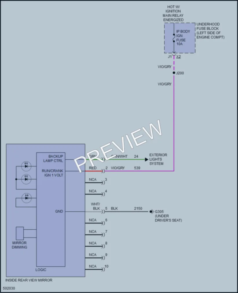 2016 Chevrolet Malibu Power Mirrors wiring diagram preview