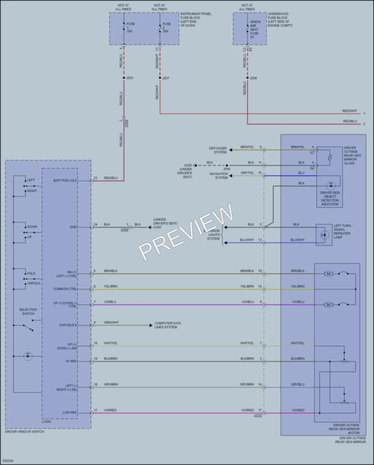 2016 Chevrolet MalibuHybrid Memory Systems wiring diagram preview