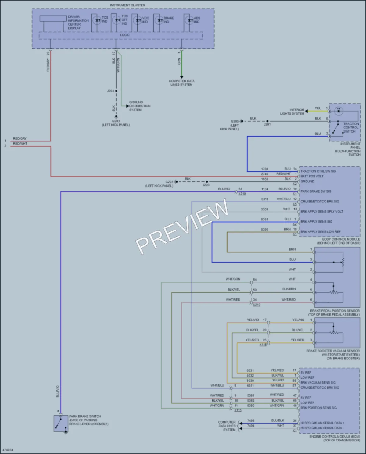 2016 Chevrolet MalibuLimited Anti Lock Brakes wiring diagram preview