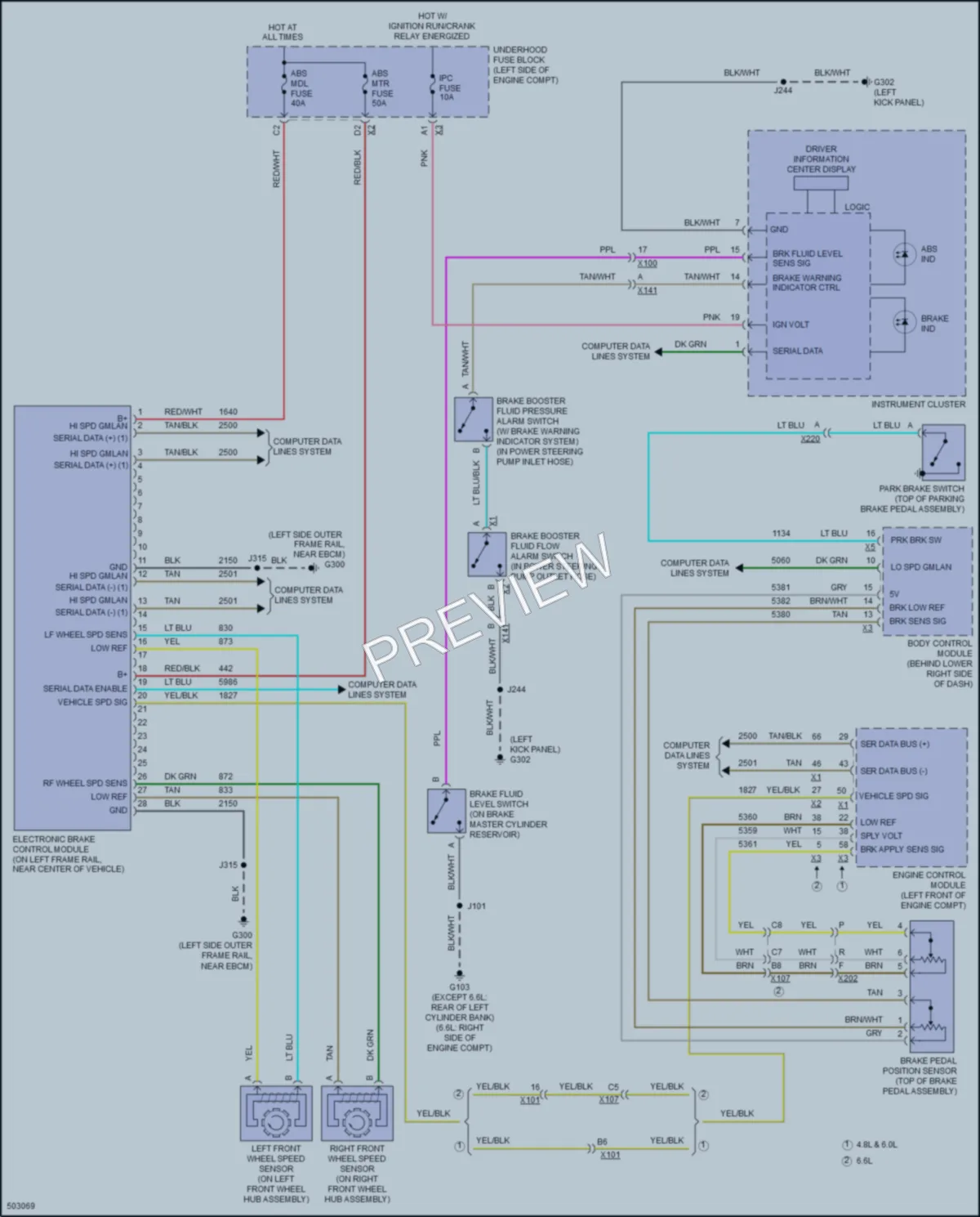 2016 Chevrolet SS Anti Lock Brakes wiring diagram preview