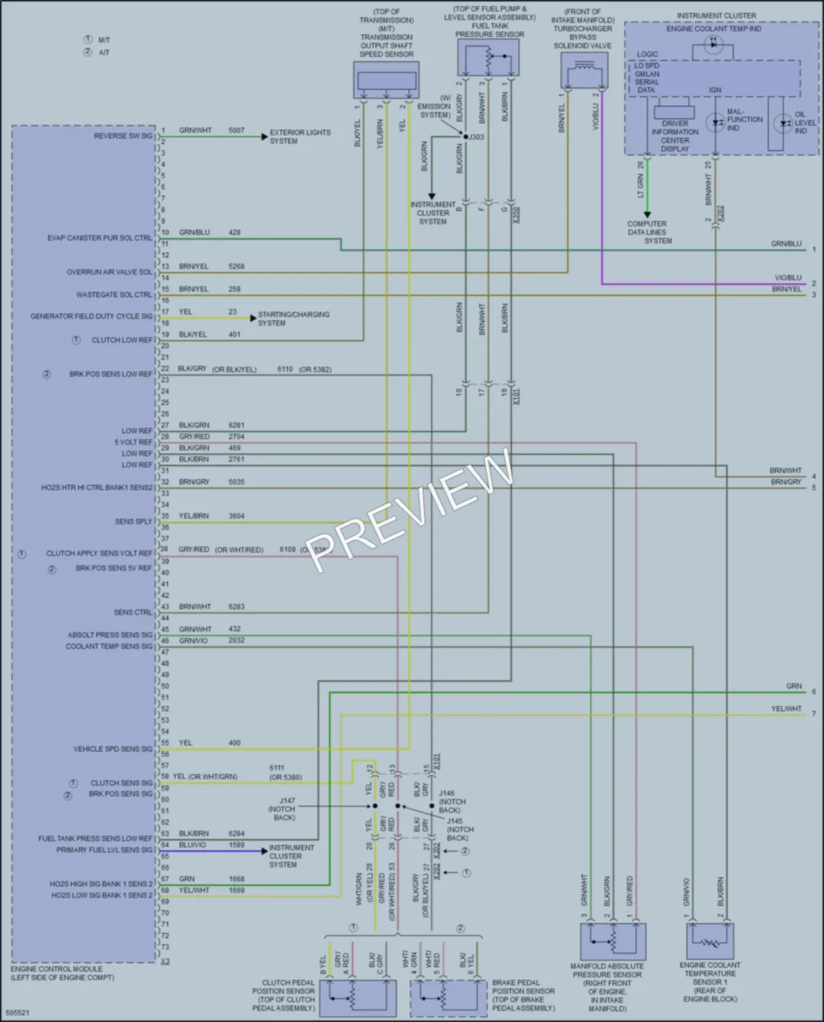2016 Chevrolet Sonic Engine Performance wiring diagram preview