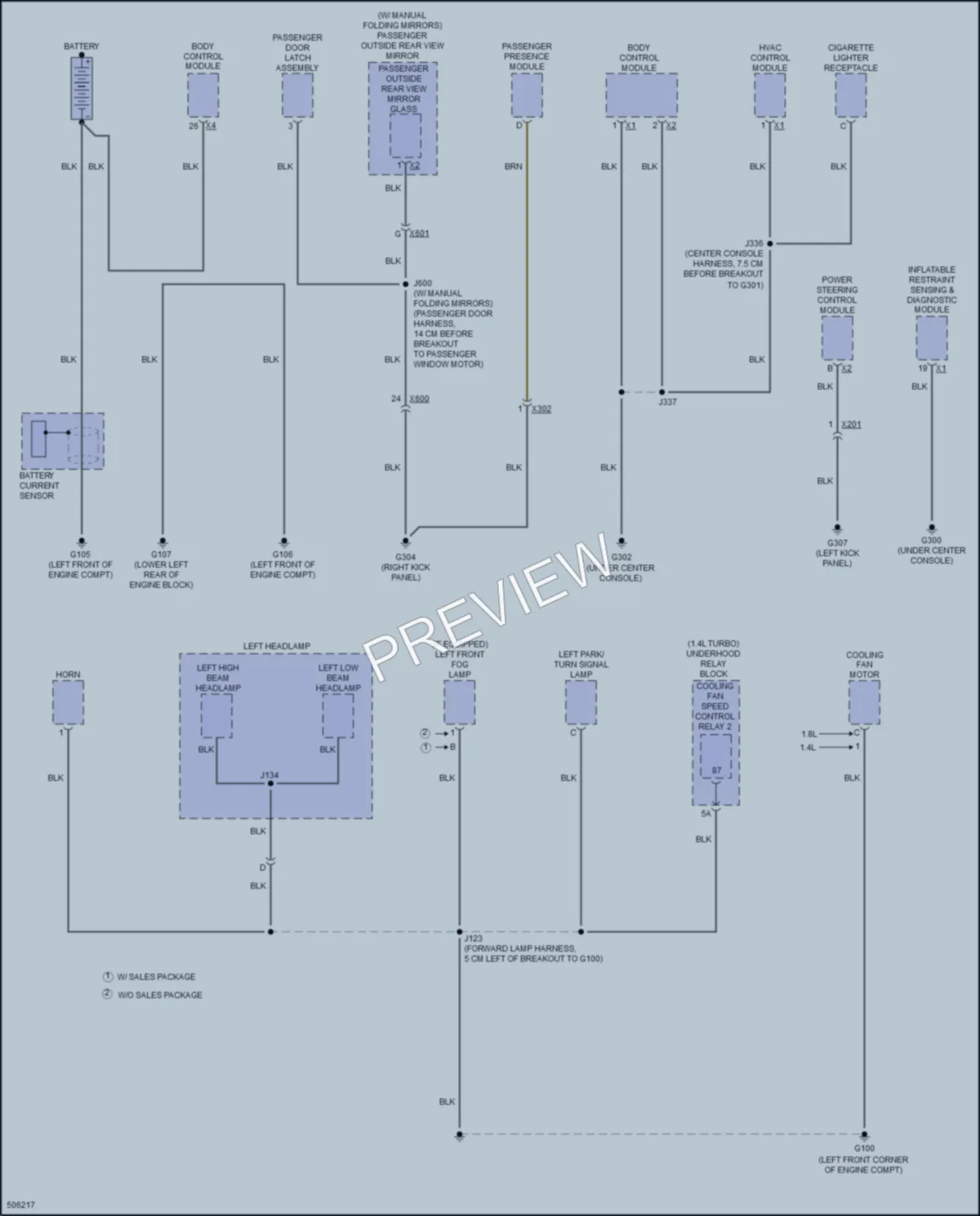 2016 Chevrolet Sonic Ground Distribution wiring diagram preview